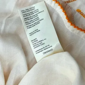 Anthropologie Maeve Sweetheart Mini Dress Floral Print Cream Orange Size XL‎ thumbnail 15