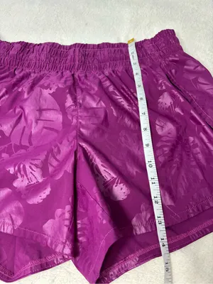 Athleta Race Runner Women’s Magenta Printed Athletic Shorts Size M‎ thumbnail 5