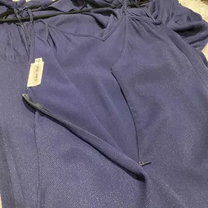 Line & Dot Vella Frill Maxi Dress in Navy Blue Small thumbnail 7