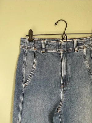 Madewell Tapered Denim Trousers Size 27 Calvert Wash Comfort Stretch High Rise thumbnail 9
