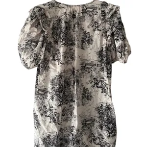Olivaceous Toile Puff Sleeve Mini Dress thumbnail 6