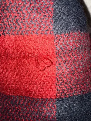 Funky Monkey Fashion Accessories Red and Black Buffalo Check Scarf thumbnail 3