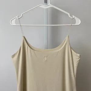 MESHKI XL Beige Mini Dress Spaghetti Strap Bodycon DR00898‎ Minimalist Sexy thumbnail 2