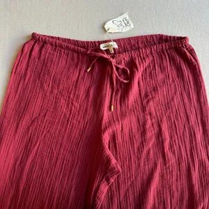 Johnny Was Calme Red Gauze Cotton Boho Beach High Slit Pant BNWT thumbnail 2