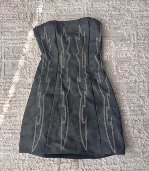 Strapless mini western dress thumbnail 1