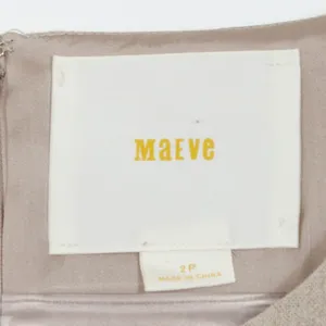 Anthropologie Maeve Linen Flaxen Rope Sleeveless Shimmer Dress‎ Womens Size 2P thumbnail 4