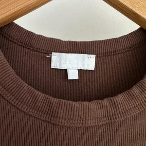 Meshki Tina Dress Small Brown Ribbed Knit Jersey Mini Bodycon Racerback‎ Minimal thumbnail 4