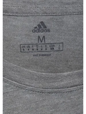 Adidas Kansas Jayhawks KU Gray Mascot Logo T-Shirt Size Medium Short Sleeve thumbnail 3