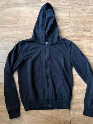 Black Zip-Up Hoodie Sweater thumbnail 1