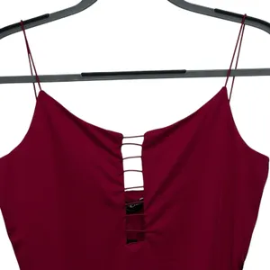 Bebe‎ XL Spaghetti Strap Beautiful Red Bodycon Bandage Dress NWT thumbnail 2