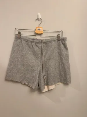 SKIMS COTTON FLEECE CLASSIC SHORT Heather Grey Medium thumbnail 12