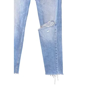 Rag & Bone Rosa Mid Rise Boyfriend Jeans Women's 25 Button fly Destroyed Luxury thumbnail 2