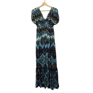Anthropologie TRYB Markus Brevick Printed‎ Maxi Dress XS $188 thumbnail 3