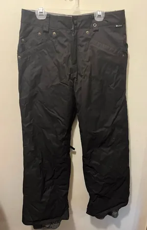 Burton ~ Dry Ride‎ Black Embroidered Snowboard Ski Pants ~ S thumbnail 1