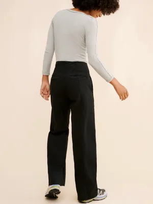 Anthropologie Pilcro “The Seamed Flare Pants” in Black Plus Size thumbnail 2