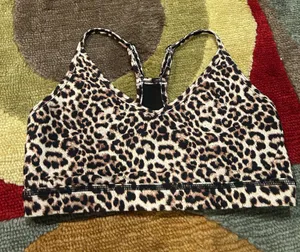 ZYIA Active Brilliant Sports Bra Mesh Leopard Print Animal Print Women’s Medium thumbnail 1