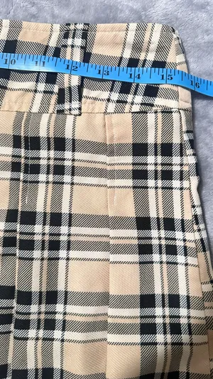 SheIn Plaid Pleated High Rise Mini Skirt thumbnail 7