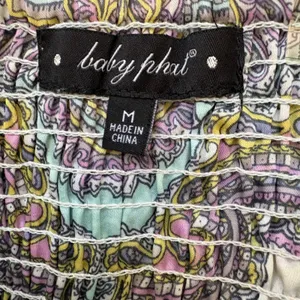 Baby Phat Paisley Bustier Top M Y2K Corset Boho‎ Coquette Fairycore Festival thumbnail 6