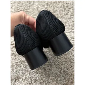 Vivaia Melody 2.0 Square Toe Chunky Heels Deep Ebony Women's 38.5 Knit Ribbed thumbnail 6
