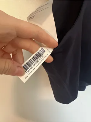 NWT Quince Ultra Form high neck crop tank deep navy extra small thumbnail 5