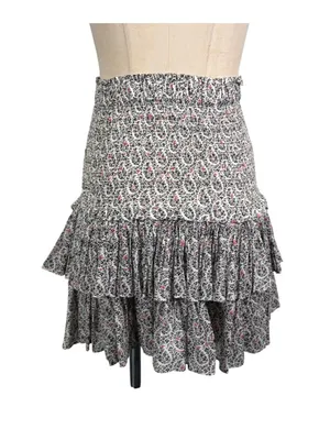 Isabel Marant Etoile Naomi Smocked Mini Skirt Size 36 US 4 thumbnail 5