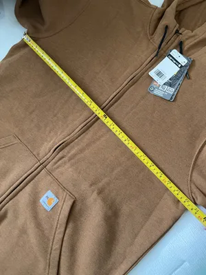 Carhartt FR Flame Resistant Zip Hoodie Brown CAT 3 NFPA 70E Mens Size M Tall thumbnail 6