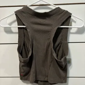 Urban Outfitters Brown Button Down Tank Top thumbnail 3