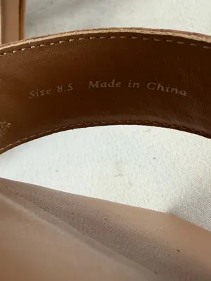 Dolce Vita Textured Double-Strap Block Heel Square Toe‎ Sandal Brown Size 8.5 thumbnail 9