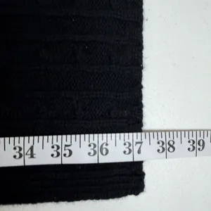 Lands End Scarf Black Cable Knit Keyhole Pull Through Neck Warmer Classic Preppy thumbnail 8