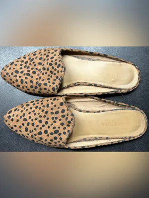 Sun + Stone Ninnaf Women’s Size 8M Leopard Print Slip-On Flats thumbnail 2