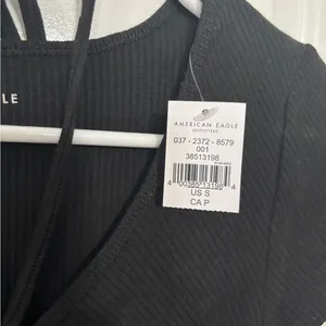 American Eagle Outfitters Black Crop Top thumbnail 3