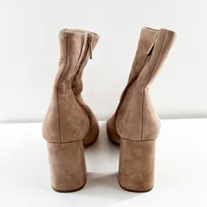 Sam Edelman Codie Suede Leather Square Toe Block Heel Ankle Boots Booties Brown thumbnail 8