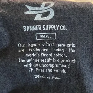 🎉4 for $20 Banner Supply Co Yankees Tee, Small Blue thumbnail 4