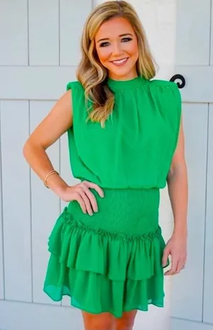 TCEC gorgeous green dress. perfect for weddings, parties, date night! thumbnail 1
