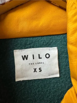 Wilo The Label Cozy Cosy Fleece Pullover Sweatshirt Teal/Marigold Green XS thumbnail 8