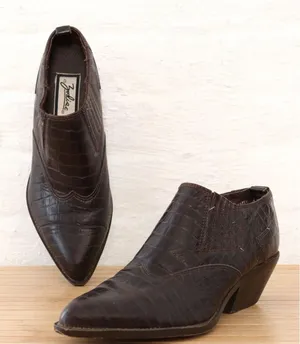 Zodiac Dark Brown Western Boots thumbnail 1