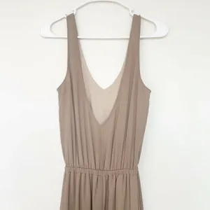 NEW Show Me Your MuMu Maxi DRESS SMALL beige OPEN BACK bridesmaid prom thumbnail 6