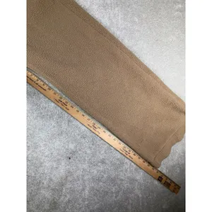 Nike Sweatpants Women S Tan Sherpa Therma-Fit Wide Leg Pocket Fleece Swoosh thumbnail 10