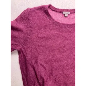 J. Jill Sweater Women XL Magenta‎ Excellent Mohair Wool Blend Sheer Knit Top thumbnail 7