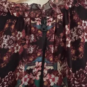 Alice + Olivia Marella Paisley Mock-Neck Blouson-Sleeve Tunic Dress Boho 4 thumbnail 6