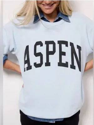 Retro Brand Black Label Aspen Sweatshirt Blue Size xs thumbnail 1
