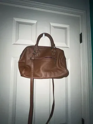 Franco Sarto Brown Faux Leather Satchel Crossbody Bag thumbnail 3
