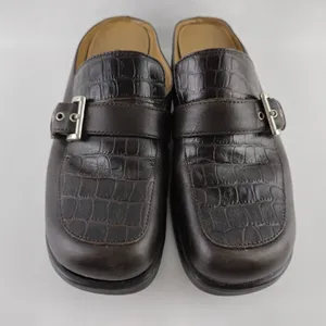 Liz Baker Womens Cheyenne 024-2281‎ Brown Buckle Slip On Mules Shoes Size US 8M thumbnail 6
