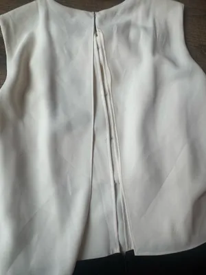 Massimo Dutti NWT Black & Ivory Sleeveless Jumpsuit | Size 4 thumbnail 8