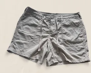 North Face khaki nylon tan drawstring shorts size 10 gorpcore granola thumbnail 1
