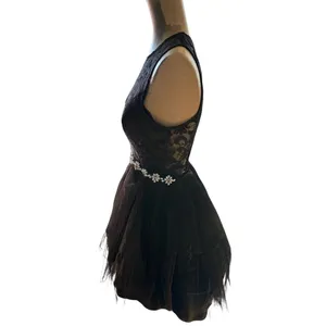B.‎ Darlin Women's Junior Black Sleeveless Prom, Party, Formal, Wedding Dress thumbnail 5