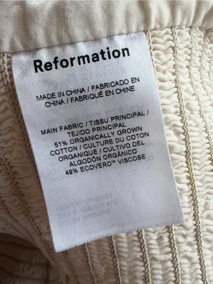 Reformation‎ 'Isadora' White Cotton Top Size 12 thumbnail 6