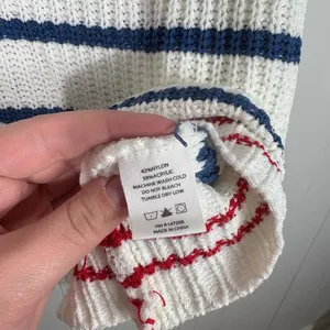 Simply Southern Red White Blue Short Sleeve V-Neck Chunky Knit Sweater Vest XL thumbnail 4