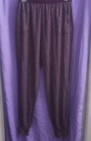 PINK Victoria's Secret loungewear sweat pants with pockets in purple size xs. thumbnail 1