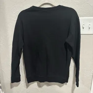 Victoria's Secret Pink black long sleeve crewneck sweatshirt size XS thumbnail 3
